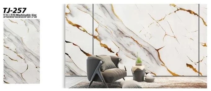 Papel Tapiz Autoadhesivo Mármol Blanco con Vetas Doradas en Rollo