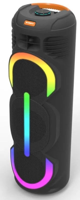 Torre de Sonido Bluetooth Triple 8" con Luces RGB y Micrófono