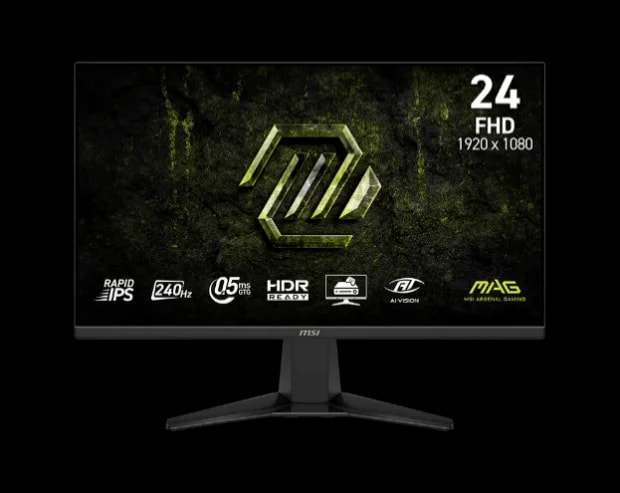 Monitor Gamer MSI MAG 245F X24 23.8" Full HD Rapid IPS 240 Hz 0.5 ms