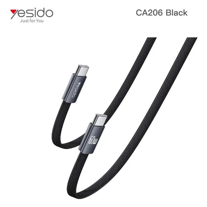 Cable Yesido CA206 USB-C a USB-C 60W