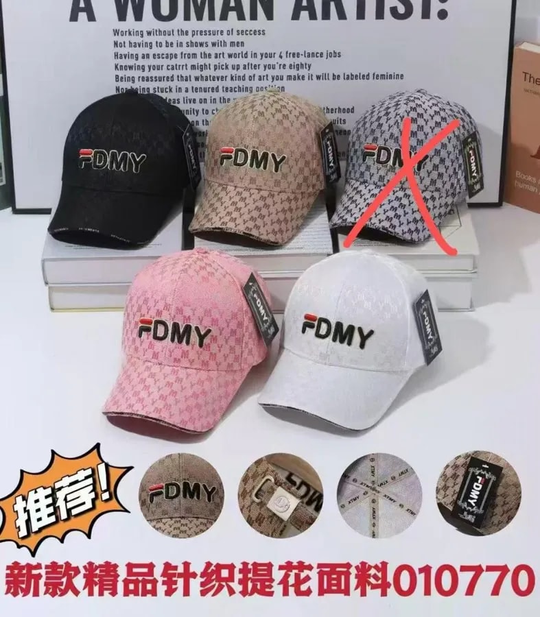 Gorra de Béisbol de Tejido Jacquard con Letras Bordadas