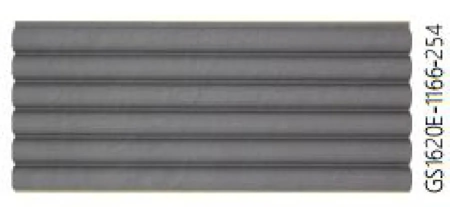 Panel de Pared WPC Ondulado Gris Oscuro 16x1.4 cm x 2.9 m