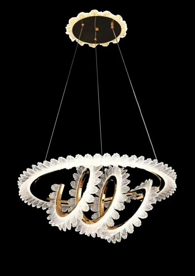 Lámpara Colgante LED de 3 Aros Entrelazados 40 cm