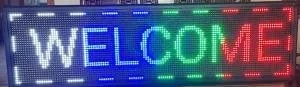 Letrero LED Programable P10 Multicolor 105x40 cm