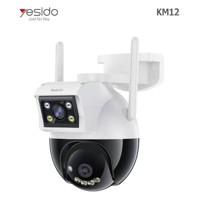 Cámara de seguridad doble 4MP Yesido KM12