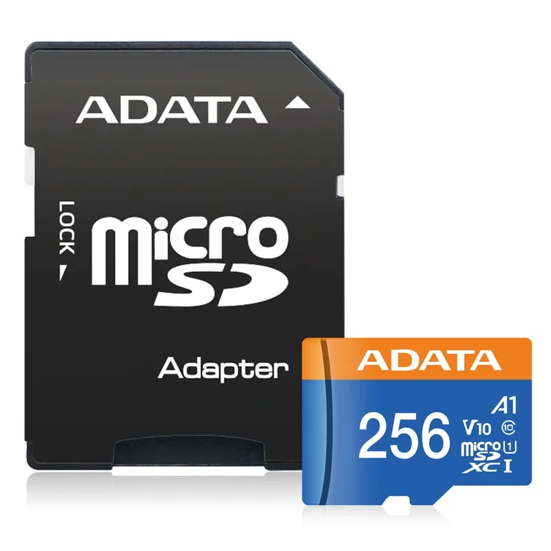 Micro SD Adata Premier 256GB A1 V10 / Uhs-i Clase 10 / 2EN1 / 100MB/S
