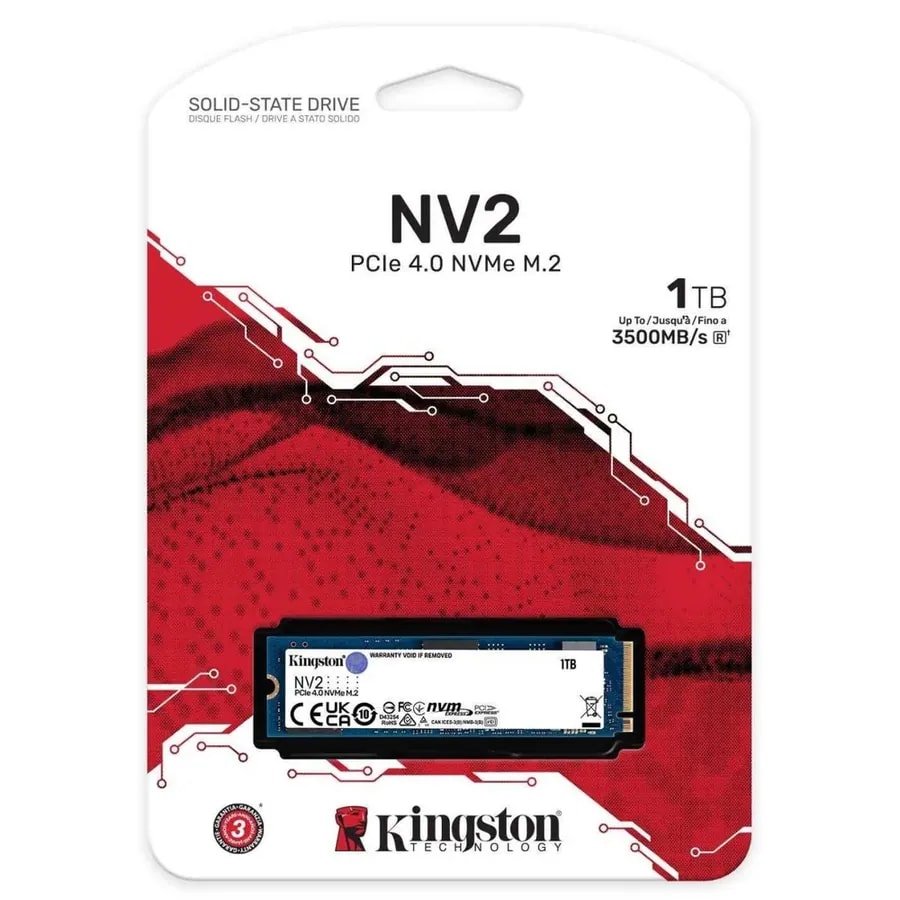 SSD Kingston 1TB NV3 M.2 2280 NVME SSD UP TO 6000 MB / S