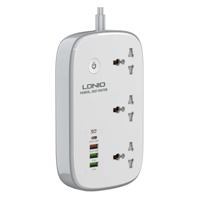 Regleta LDNIO SCW3451 con cargador GaN 65W