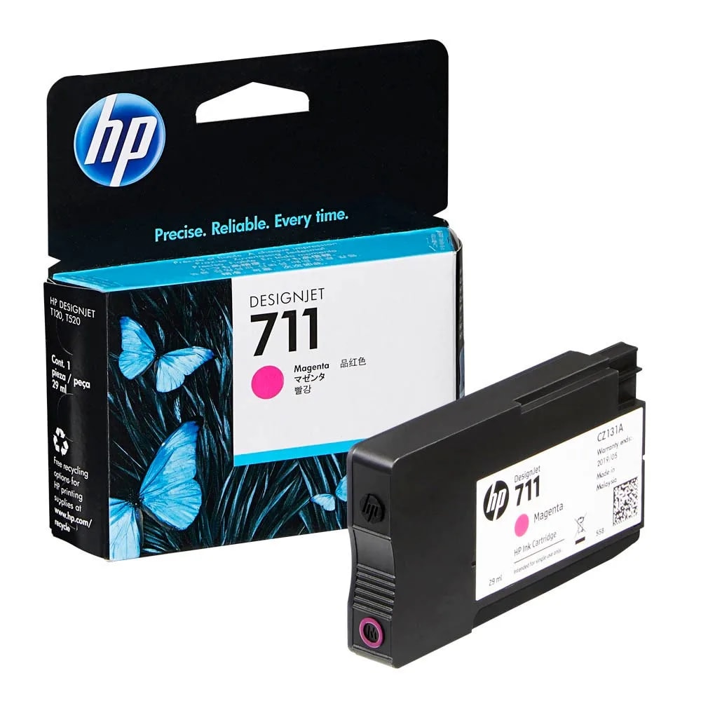 Tinta HP 711 Magenta 120 / 520 29ML CZ131A