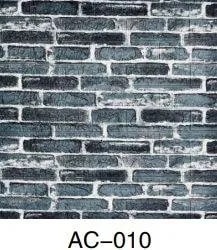 Adhesivo de Pared 3D Efecto Ladrillo Gris Azulado