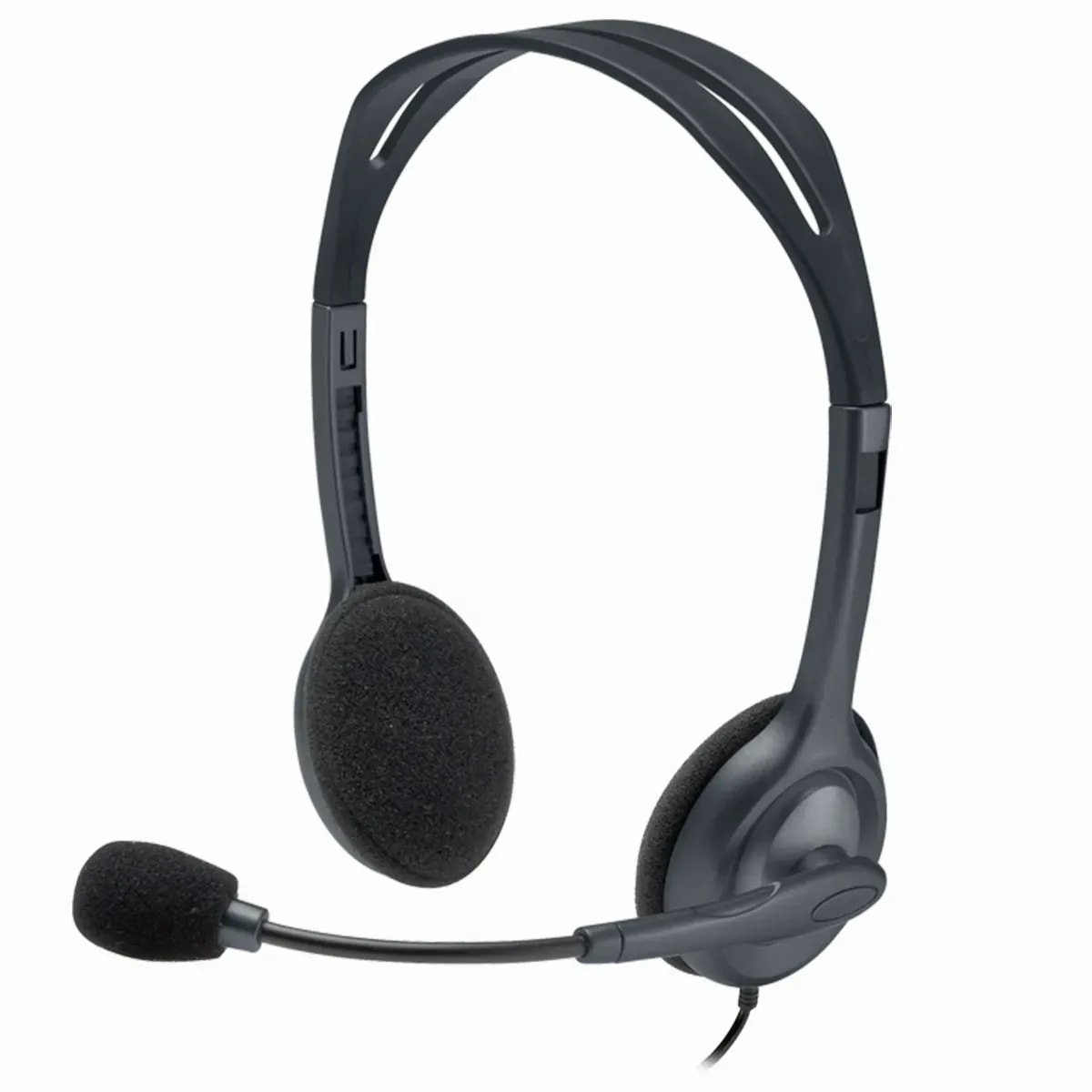 Headset Logitech H111 Negro Estereo Multidispositivo Alambrico 3.5MM