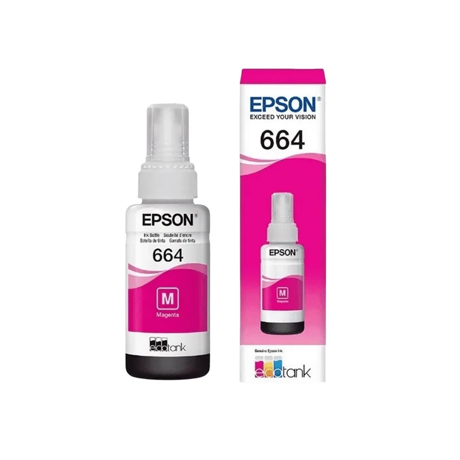 Tinta Epson 664 70ML Magenta Impr L200 L110 L210 L350 L355 L555