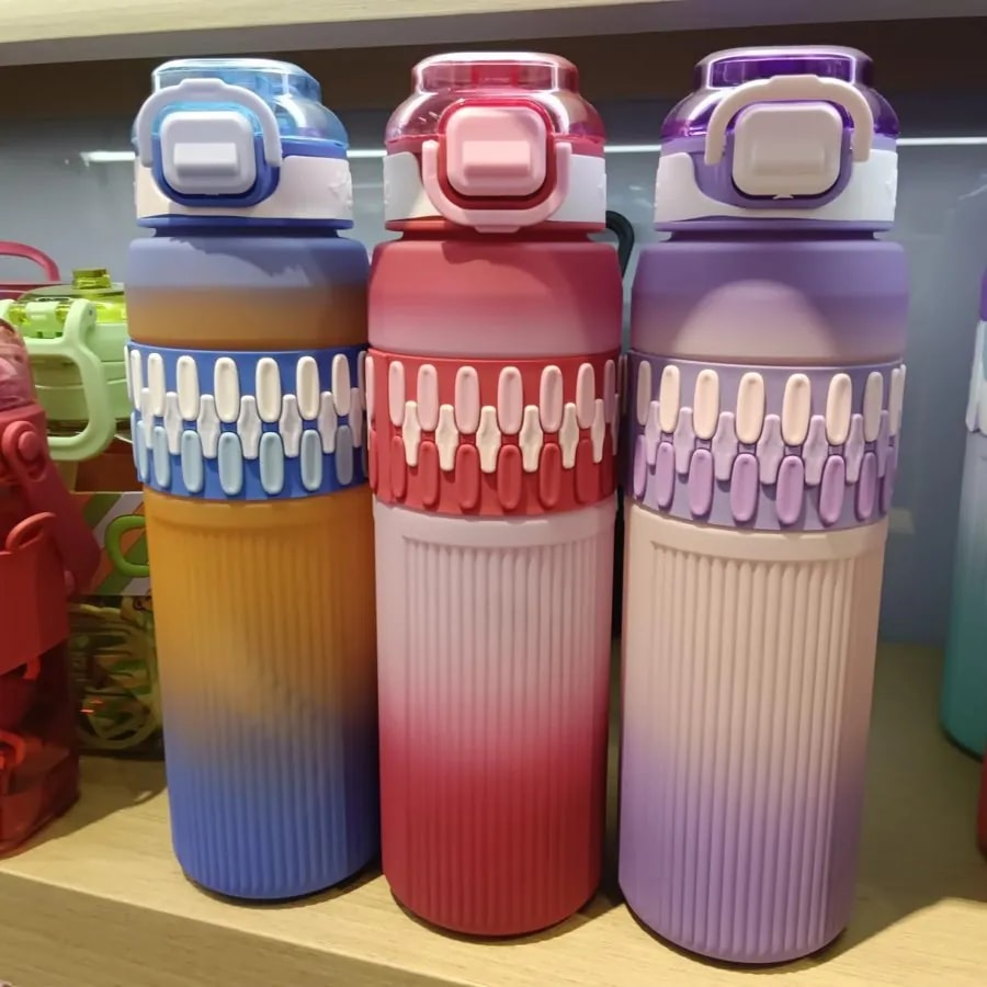 Botella Deportiva 1000 ml Degradé con Agarre Texturizado