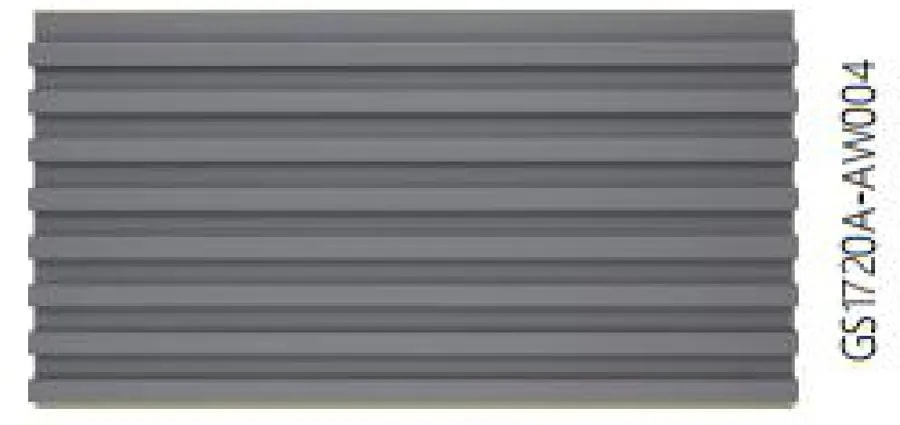 Panel de Pared WPC Ranurado Gris Medio 16.8x1.6 cm x 2.9 m