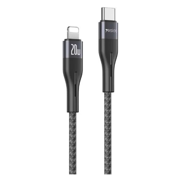 Cable Yesido CA155 USB-C a Lightning 20W tejido