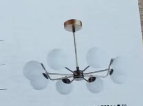 Lámpara de Techo LED Moderna con Globos Blancos