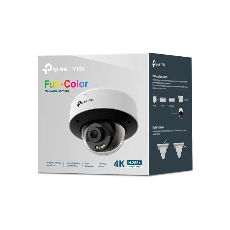 Cámara TP-Link Insight S285 2.88MM / 8MP / Detec.mov. / Audio BI / Resistente AL Agua / Full Color