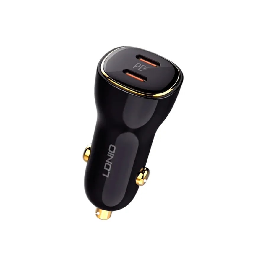 Cargador vehicular 60W 2 en 1