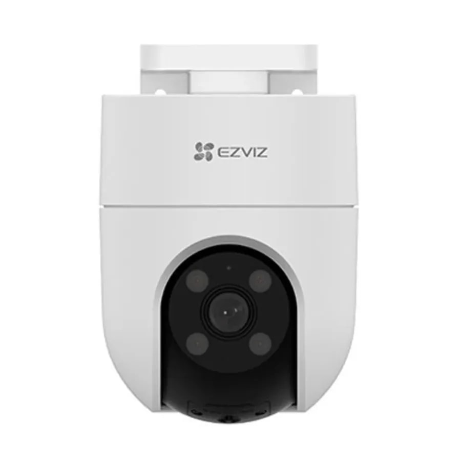 Cámara Smart ezviz H8C Pro 2K 360° ext. IP67 color 24/7 ir 30M det. pers ia audio segui. aut. alexa/google supp. microsd 512GB cs-h8c-r200-1k3wkfl