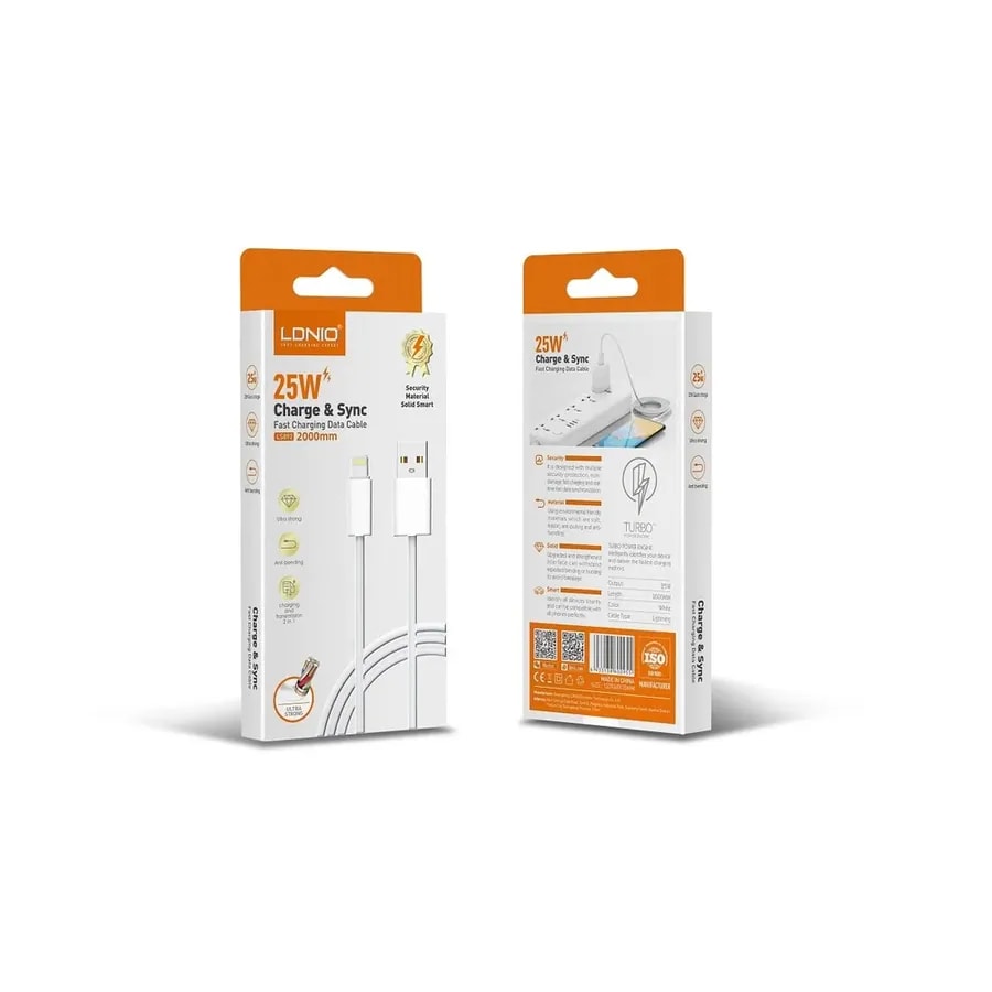 Cable ldnio LS891 1M 25W USB-V8 white
