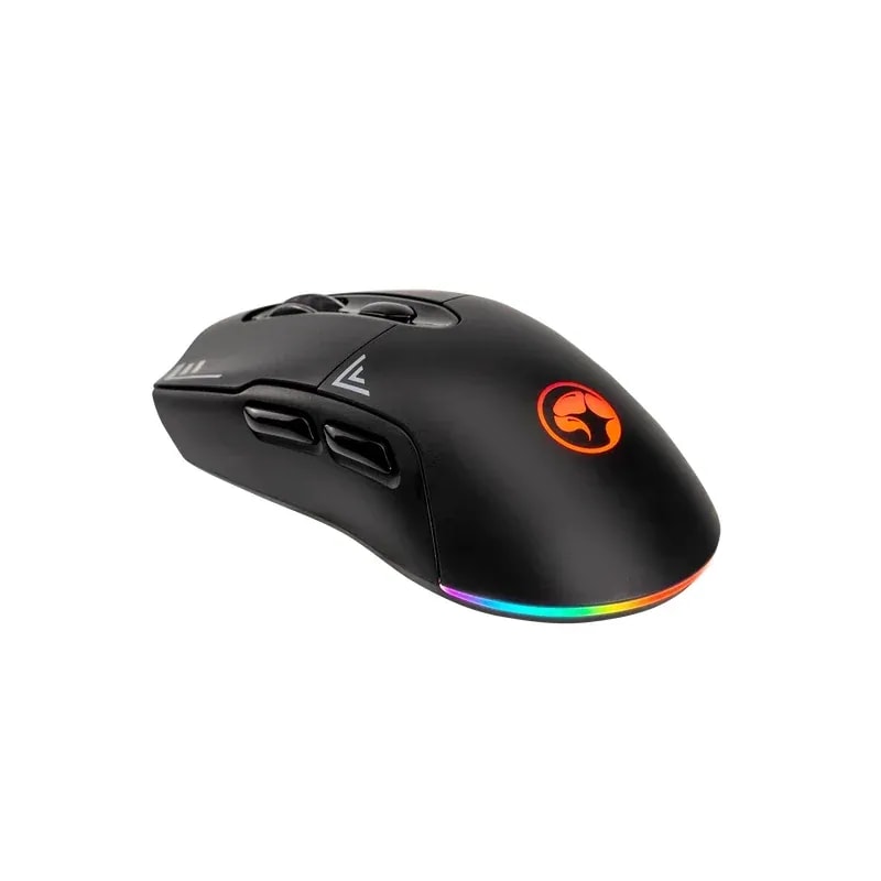 Mouse marvo M803W bk duke 20 dual mode 2.4G + usb-c 7 bot. efecto rgb 14 modos dpi: 800 1200 1600 2400 3200 4800 bat. 500MAH