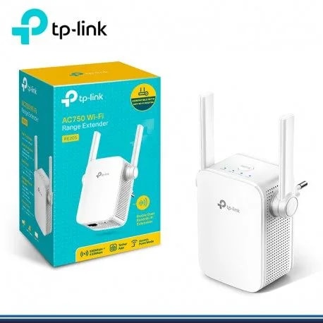 Extensor tp-link RE205 AC750 dual band 2.4GHZ: 300MBPS y 5GHZ: 433MBPS 2 ant. 1RJ45