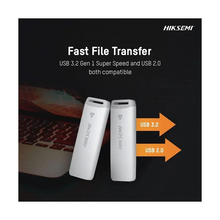 Flash memory 64GB hiksemi cap USB 2.0 blanco hs-usb-m220p 64G