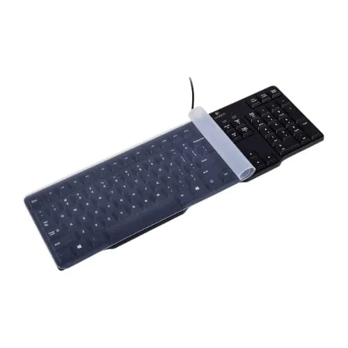 Protector de teclado 15.6 KP-002 previene rayones y suciedad facil colocar material silicon