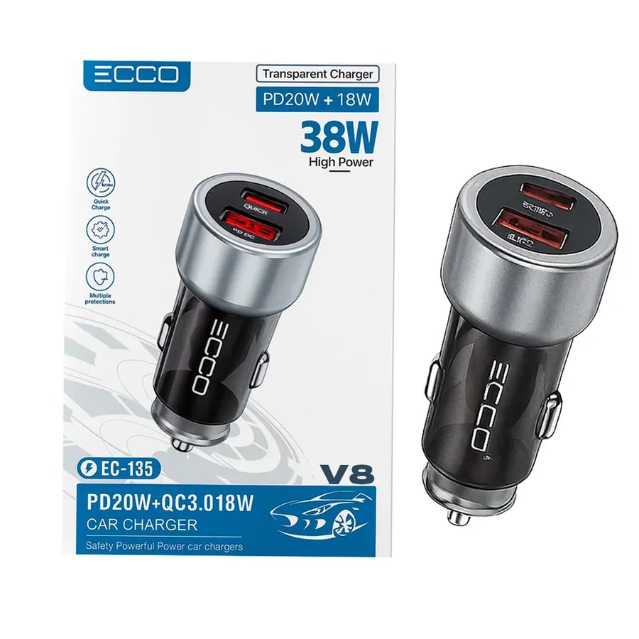 Cargador completo ecco EC12-C USB-V8