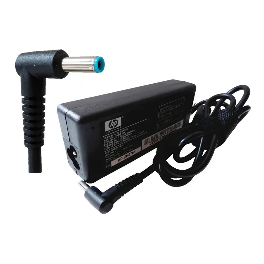 Cargador de laptop HP punta azul