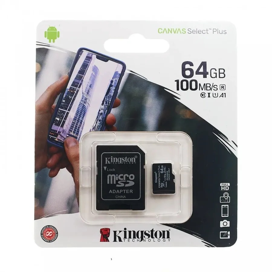 Micro sd kingston 64GB class 10