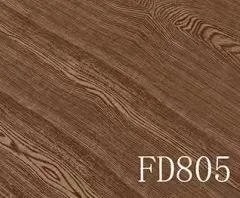 Lámina Adhesiva para Piso Efecto Madera Marrón Vetada FD805