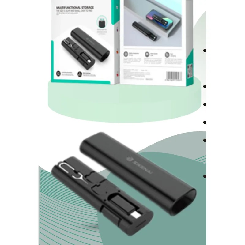 Kit multifuncional Sikenai SE-01 con adaptadores USB-C, Lightning y Micro USB