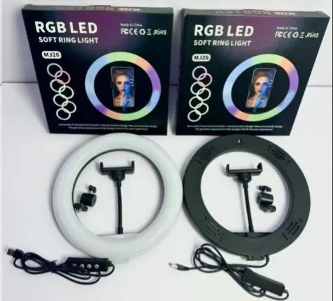 Aro de Luz LED RGB 10 Pulgadas con Soporte para Celular