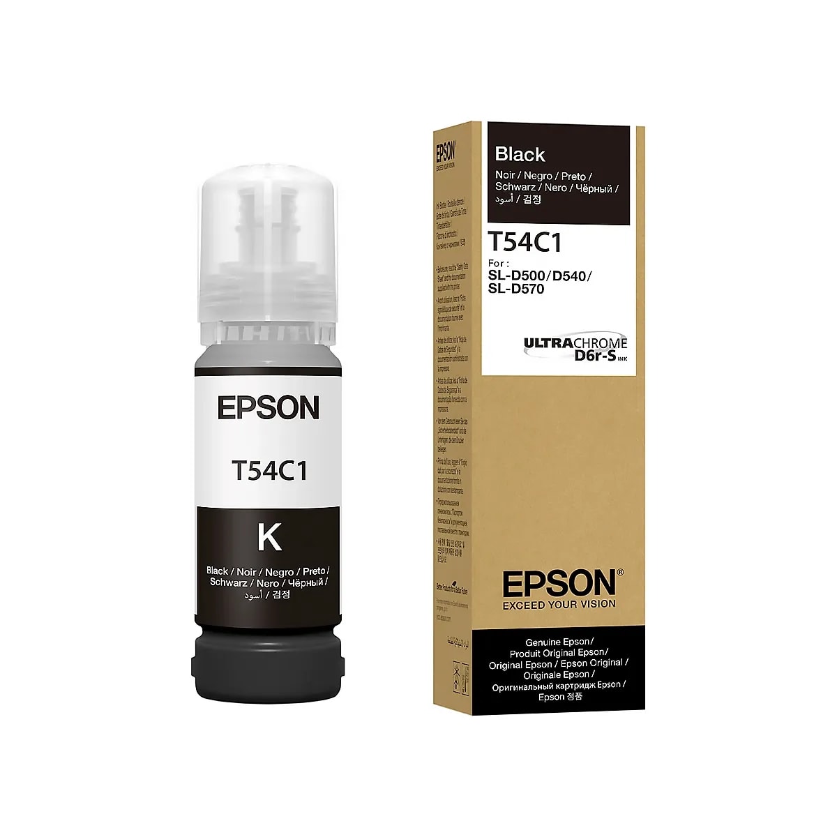 Botella Epson UltraChrome T54C Black SureLab D570 70mL