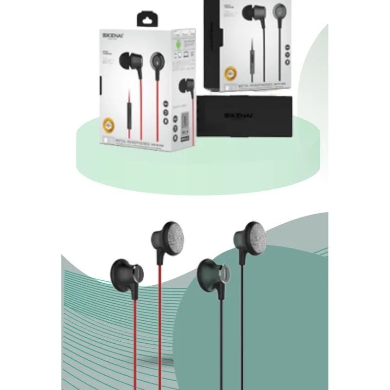 Audífonos con cable Sikenai W218 3.5 mm con micrófono