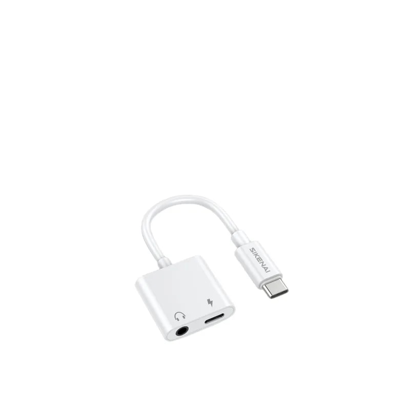 Adaptador de audio y carga Sikenai T2 Tipo C a 3.5 mm + Tipo C