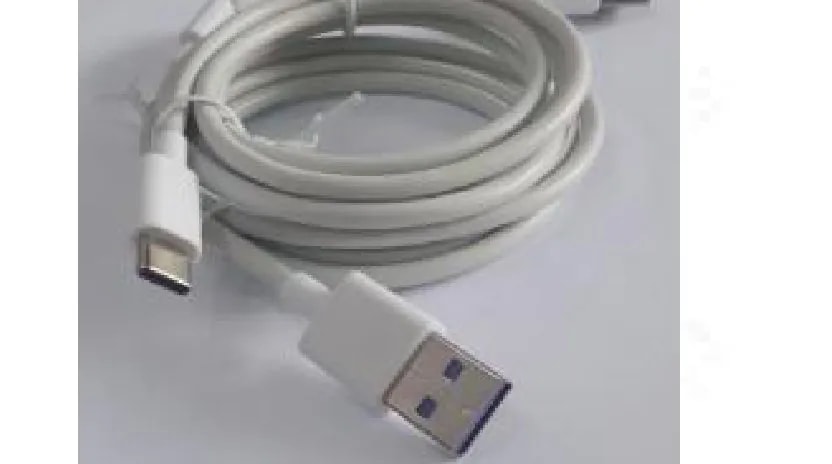 Cable USB a Tipo C 5A Carga Rápida Blanco