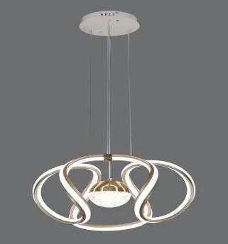 Lámpara Colgante LED Lazos con Esfera Central Blanco 50 cm
