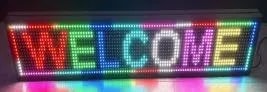 Letrero LED Programable P10 RGB Siete Colores 100x20 cm