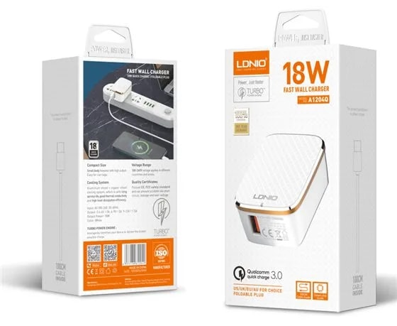 Cargador ldnio completo A1204Q 18W tipo V8