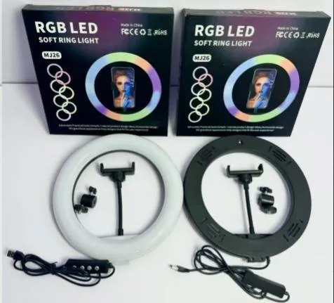 Aro de Luz LED RGB 10 Pulgadas con Soporte para Celular