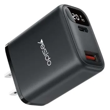 Cargador Yesido YC12U 20W PD con pantalla digital