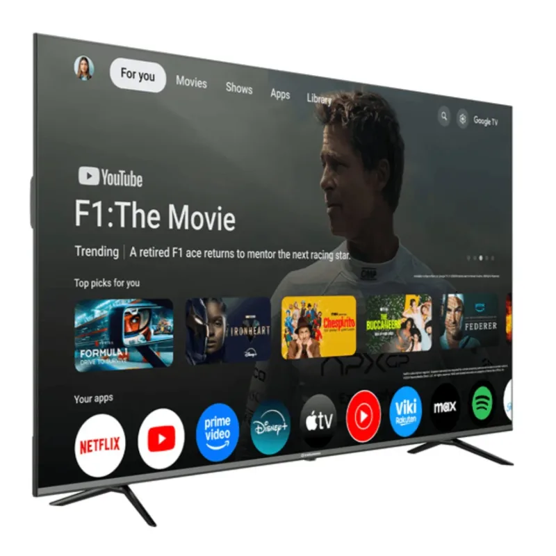 Smart TV RCA 86” QLED 4K UHD Hdr Google TV Dolby Audio/vision Control Por Voz 86QLEDRC