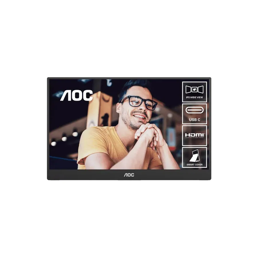 Monitor AOC Portable 16T20 16PULG 1920X1080 Pixeles FHD IPS 60HZ 4MS Usb-c