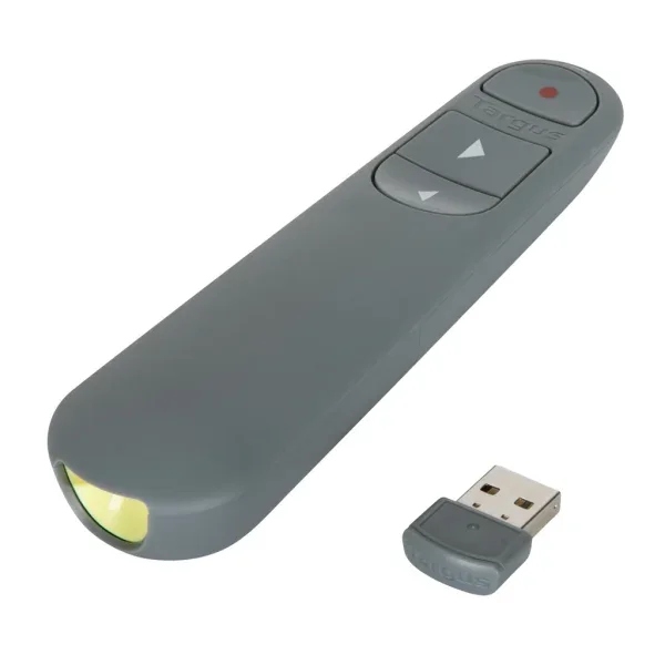 Presentador Targus AMP06704AMGL Control Plus Ecosmart Con Laser / 2.4GHZ / Hasta 20MTS / Gris /