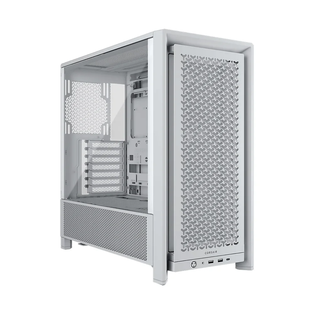 Case Corsair Frame 4000D RS Modular Mid-Tower Tempered Glass Usb-c 2USB-A Blanco