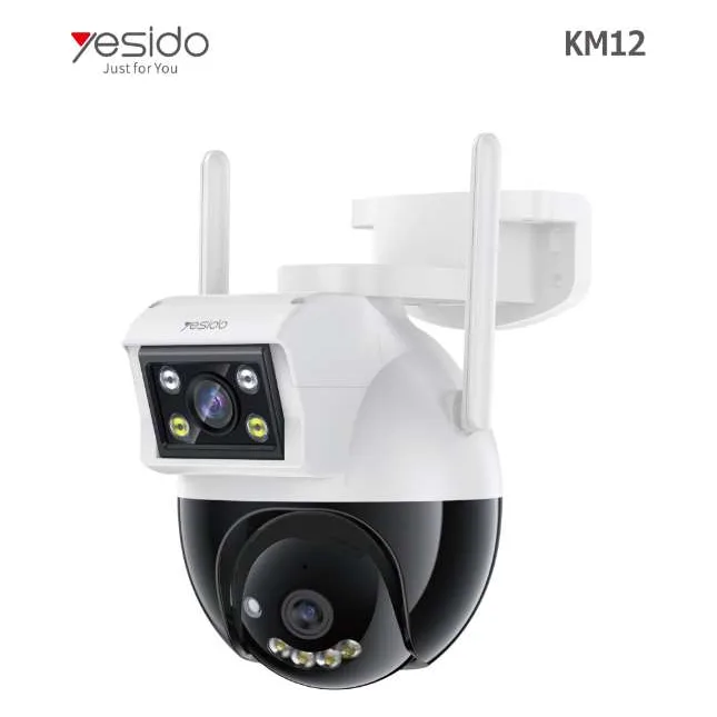 Cámara de seguridad doble 4MP Yesido KM12