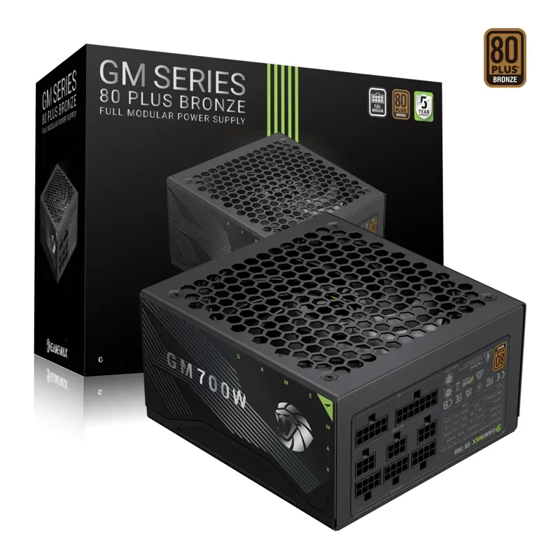 Fuente De Poder GAMEMAX 700W GM-700B BK Modular 80+ Bronce Fan 14CM 100-240V