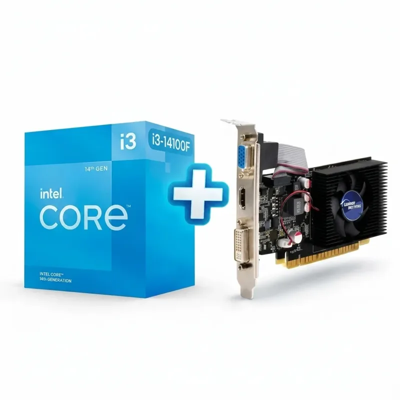 Procesador Intel I3-14100F (incl. tarj video 2GB) 3.5GHZ 4 Nucleos 12 MB Cache FCLGA1700 DDR4/DDR5